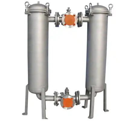 Filter van de roestvrij staalzak 5 Micron Drank Juice Milk van de 50 Micron de Dubbele Cilinder